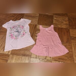 H&M Pink Dotted Organic Cotton Top